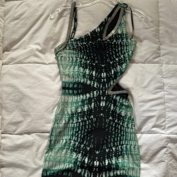 green emerald velvet dress Green Snake Print Dress